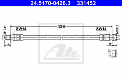 Шлангопровод ATE 24.5170-0426.3
