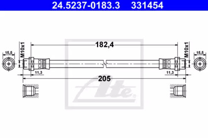 Шлангопровод ATE 24.5237-0183.3