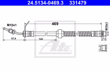 Шлангопровод ATE 24.5134-0469.3