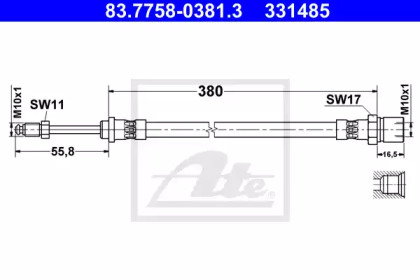 Шлангопровод ATE 83.7758-0381.3