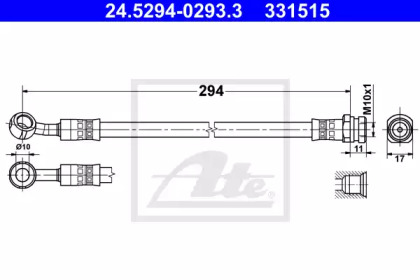 Шлангопровод ATE 24.5294-0293.3