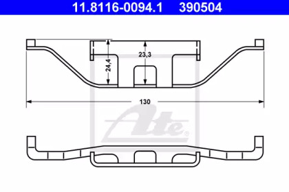 Пружина ATE 11.8116-0094.1