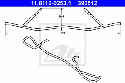 Пружина ATE 11.8116-0253.1