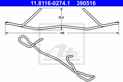 Пружина ATE 11.8116-0274.1