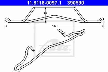 Пружина ATE 11.8116-0097.1