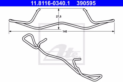 Пружина ATE 11.8116-0340.1