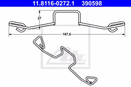 Пружина ATE 11.8116-0272.1