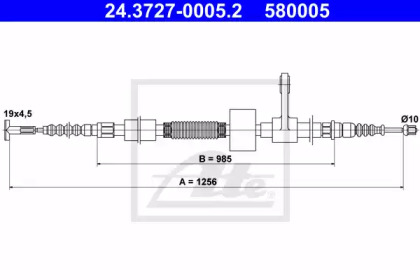 Трос ATE 24.3727-0005.2