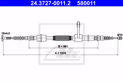 Трос ATE 24.3727-0011.2