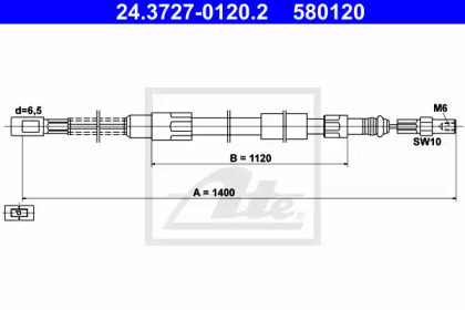 Трос ATE 24.3727-0120.2