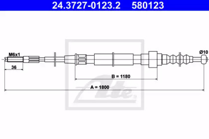 Трос ATE 24.3727-0123.2