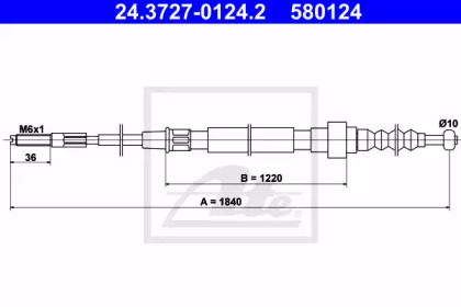 Трос ATE 24.3727-0124.2