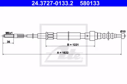 Трос ATE 24.3727-0133.2