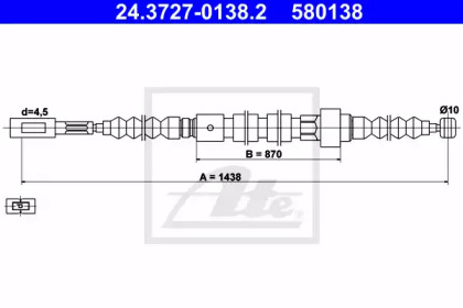 Трос ATE 24.3727-0138.2