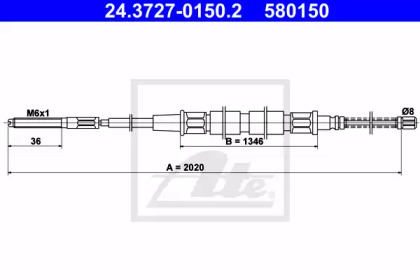 Трос ATE 24.3727-0150.2