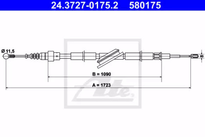 Трос ATE 24.3727-0175.2