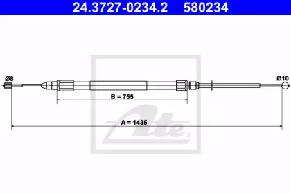 Трос ATE 24.3727-0234.2