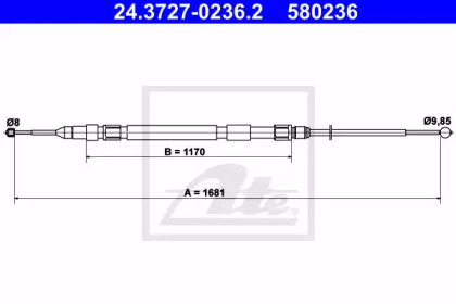 Трос ATE 24.3727-0236.2