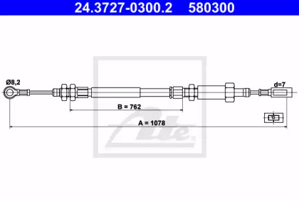 Трос ATE 24.3727-0300.2