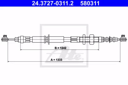 Трос ATE 24.3727-0311.2