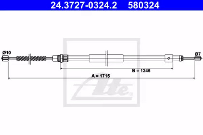 Трос ATE 24.3727-0324.2