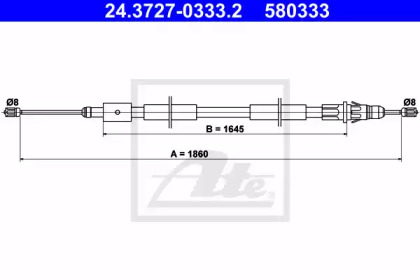 Трос ATE 24.3727-0333.2