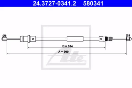 Трос ATE 24.3727-0341.2