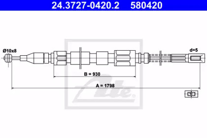 Трос ATE 24.3727-0420.2