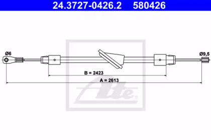 Трос ATE 24.3727-0426.2