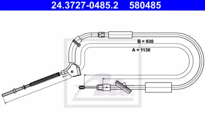 Трос ATE 24.3727-0485.2