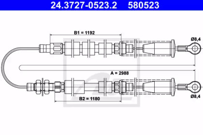 Трос ATE 24.3727-0523.2