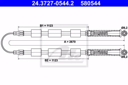 Трос ATE 24.3727-0544.2