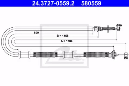 Трос ATE 24.3727-0559.2