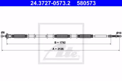 Трос ATE 24.3727-0573.2