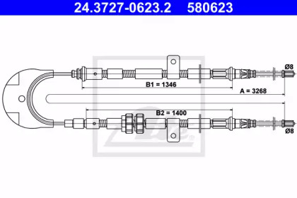 Трос ATE 24.3727-0623.2