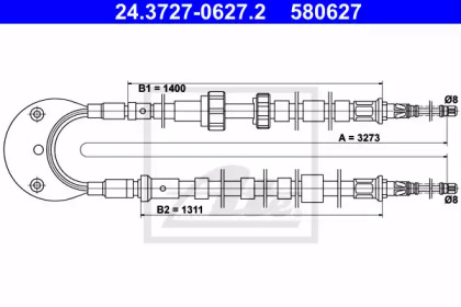 Трос ATE 24.3727-0627.2