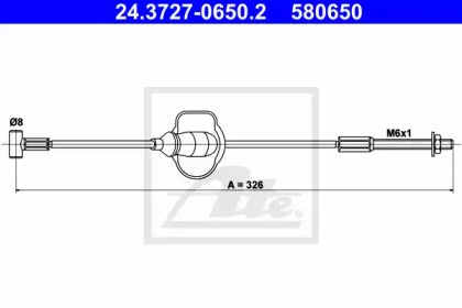 Трос ATE 24.3727-0650.2