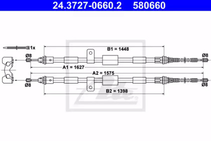 Трос ATE 24.3727-0660.2