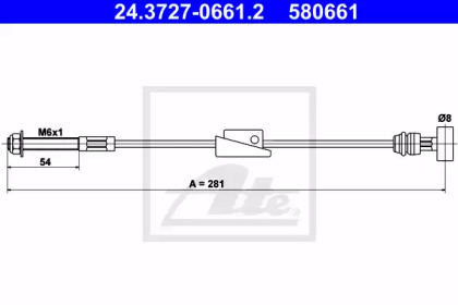 Трос ATE 24.3727-0661.2