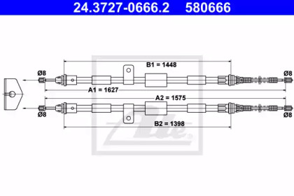 Трос ATE 24.3727-0666.2