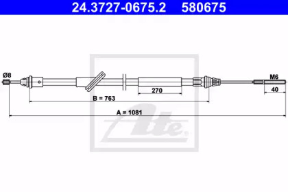 Трос ATE 24.3727-0675.2
