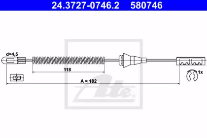 Трос ATE 24.3727-0746.2