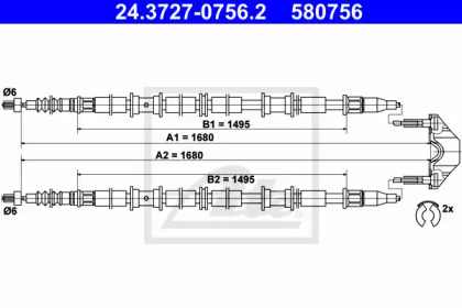 Трос ATE 24.3727-0756.2