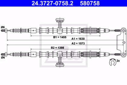 Трос ATE 24.3727-0758.2