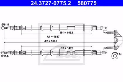 Трос ATE 24.3727-0775.2