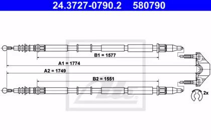 Трос ATE 24.3727-0790.2