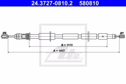 Трос ATE 24.3727-0810.2