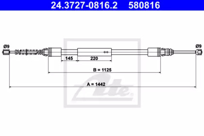 Трос ATE 24.3727-0816.2