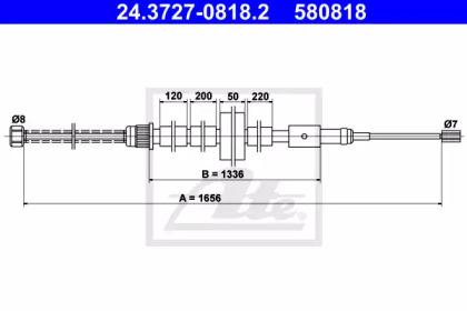 Трос ATE 24.3727-0818.2