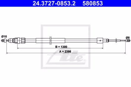 Трос ATE 24.3727-0853.2